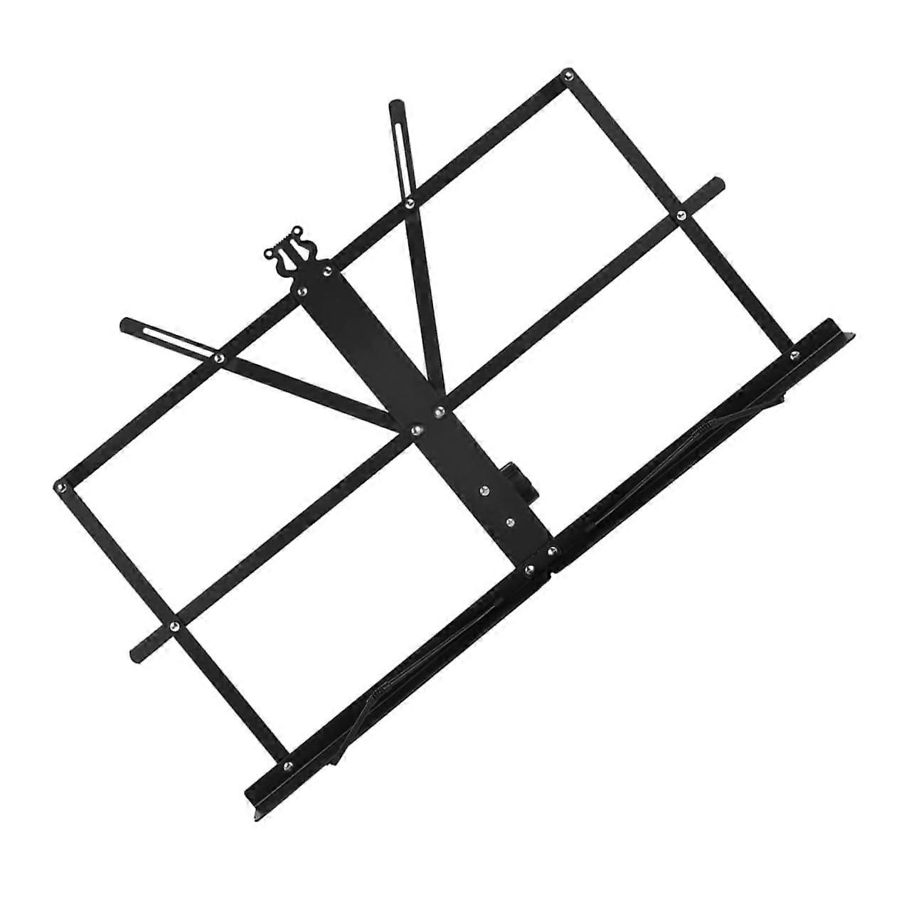 Portable Foldable Music Stand with Adjustable Viewing Angle for Home and Studio Book or Tablet