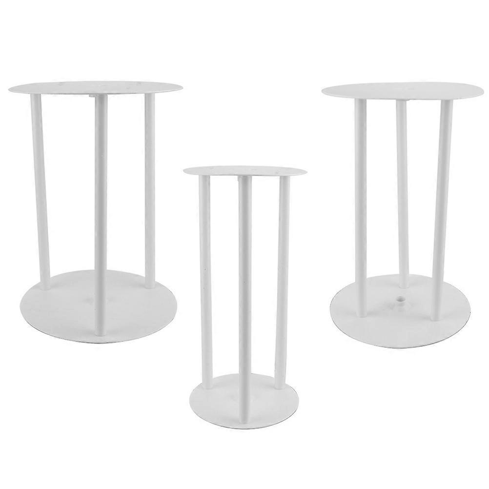 White Cake Support Cake Stand with Plate for 3Sets Use