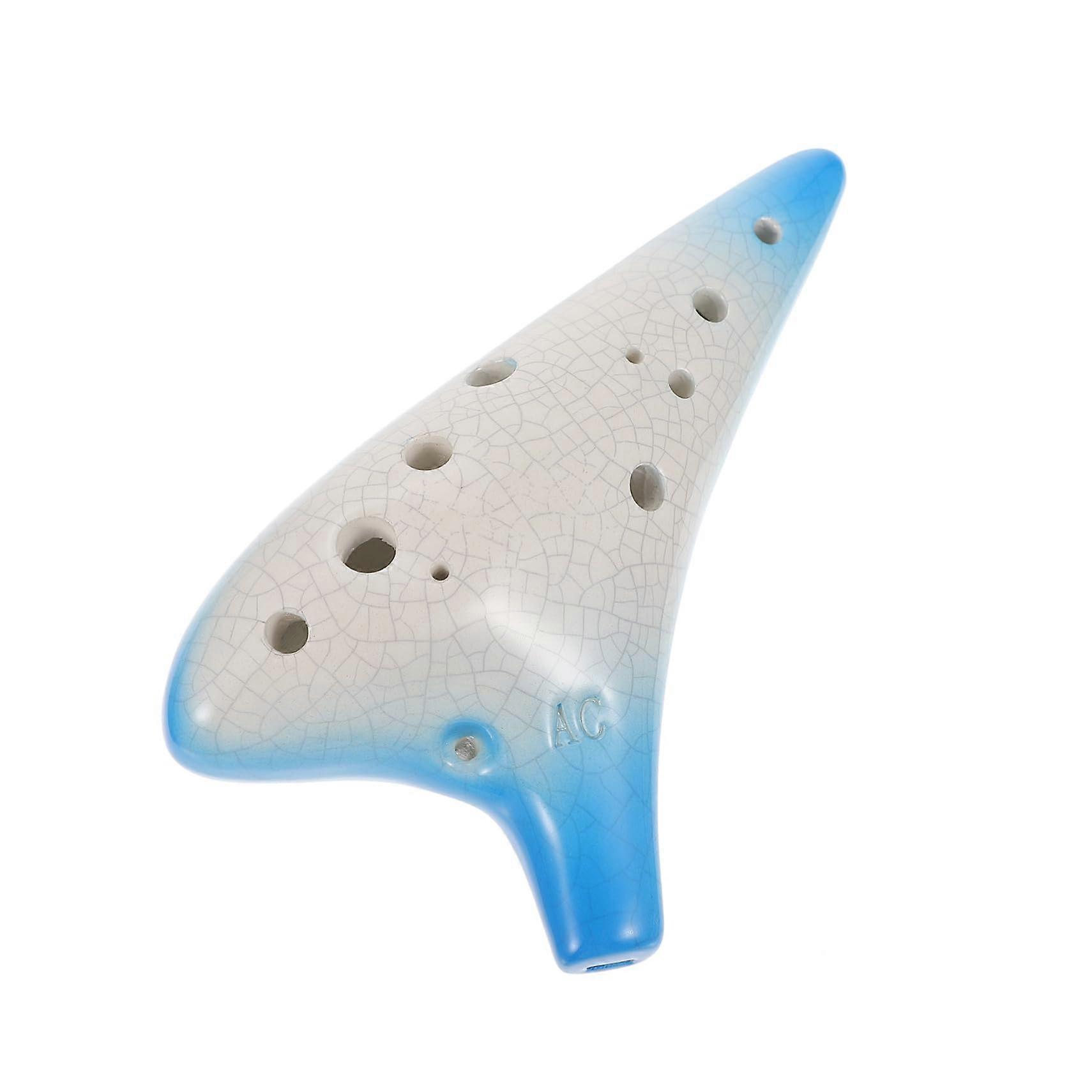 Clay Ocarina for Beginners, Durable Pottery Construction, Clear Tone, Compact Size, Gradient Finish