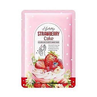 Maschera mani alla torta di fragole - Trattamento mani nutriente e delicato - Confezione da 10 pezzi