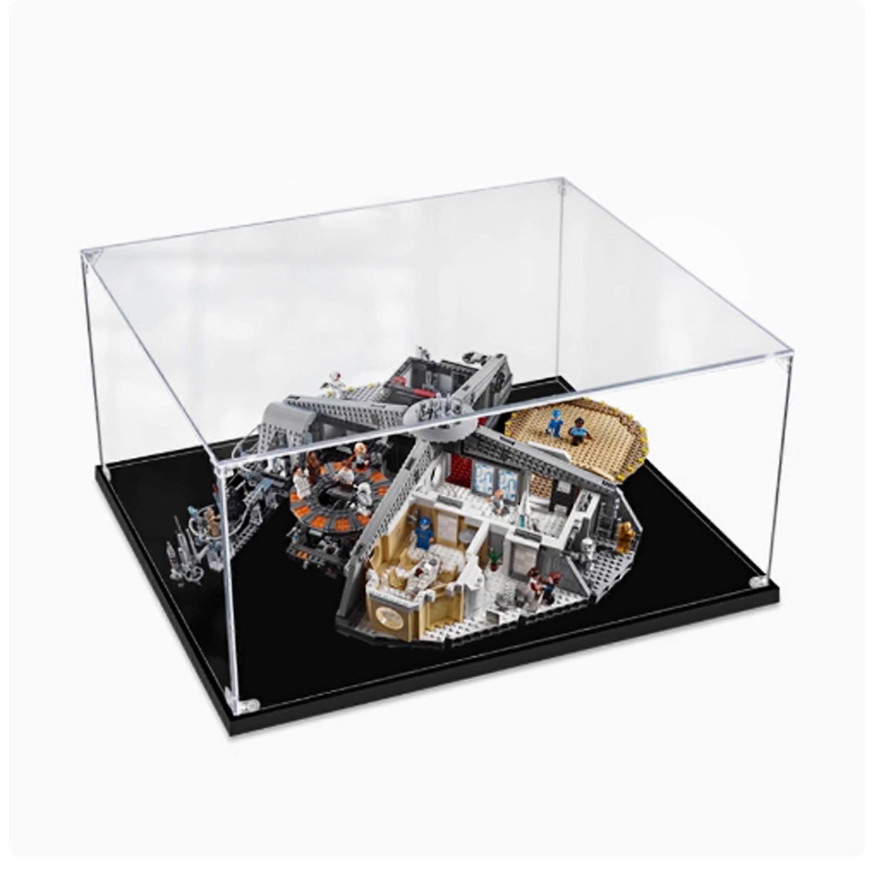 Acrylic Display Case for  75930 Dinosaur Model, Transparent Dustproof Stackable Showcase