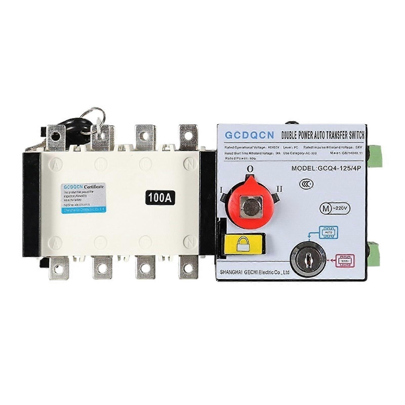 4P1250A Automatic Transfer Switch for Generator Firefighting Dual Power HeavyDuty 4 Pole