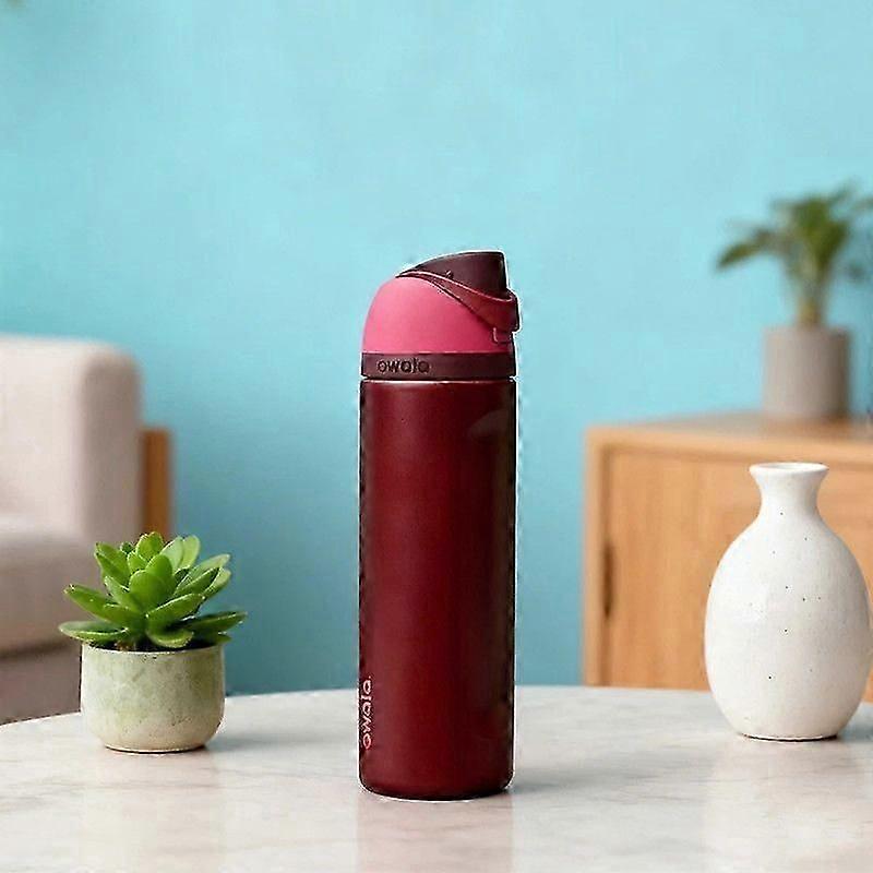 Bouteille d'eau isotherme Owala Freesip en acier inoxydable - Cadeau cerise noire B Y