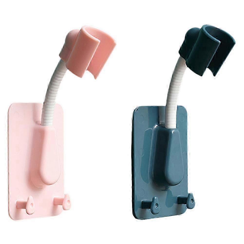 Plastic Shower Nozzle Holder Adjustable Rack 2Pcs for Bathroom Use