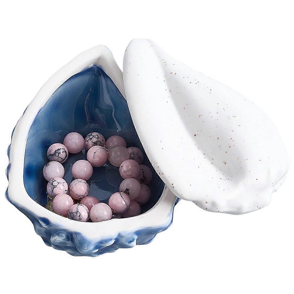 Porcelian Storage boxes Home Decorations Shell Shape 70x92x54mm