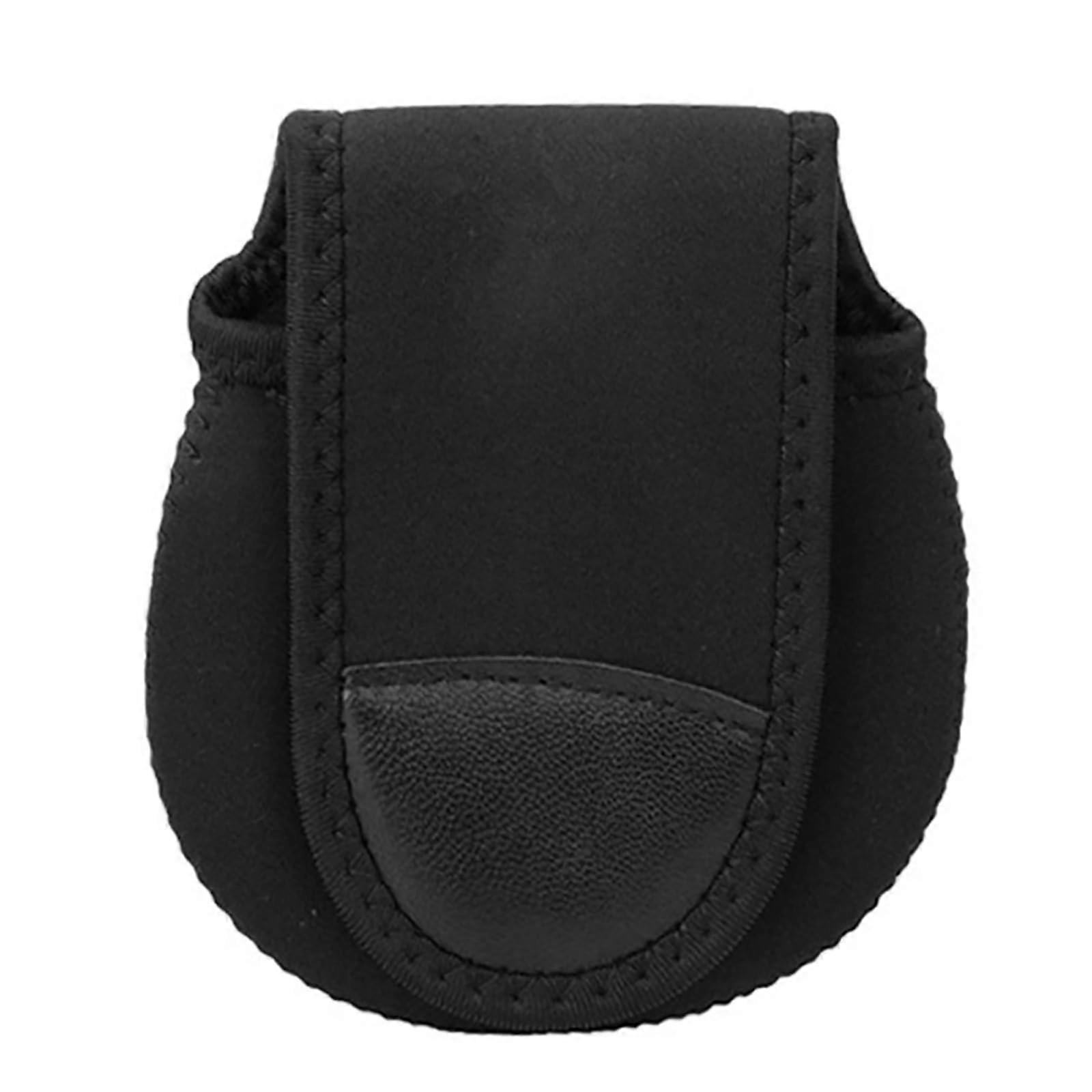 Fishing Reel Case Shockproof Protection Bag Fits Multiple Reel Types Compact Storage Black