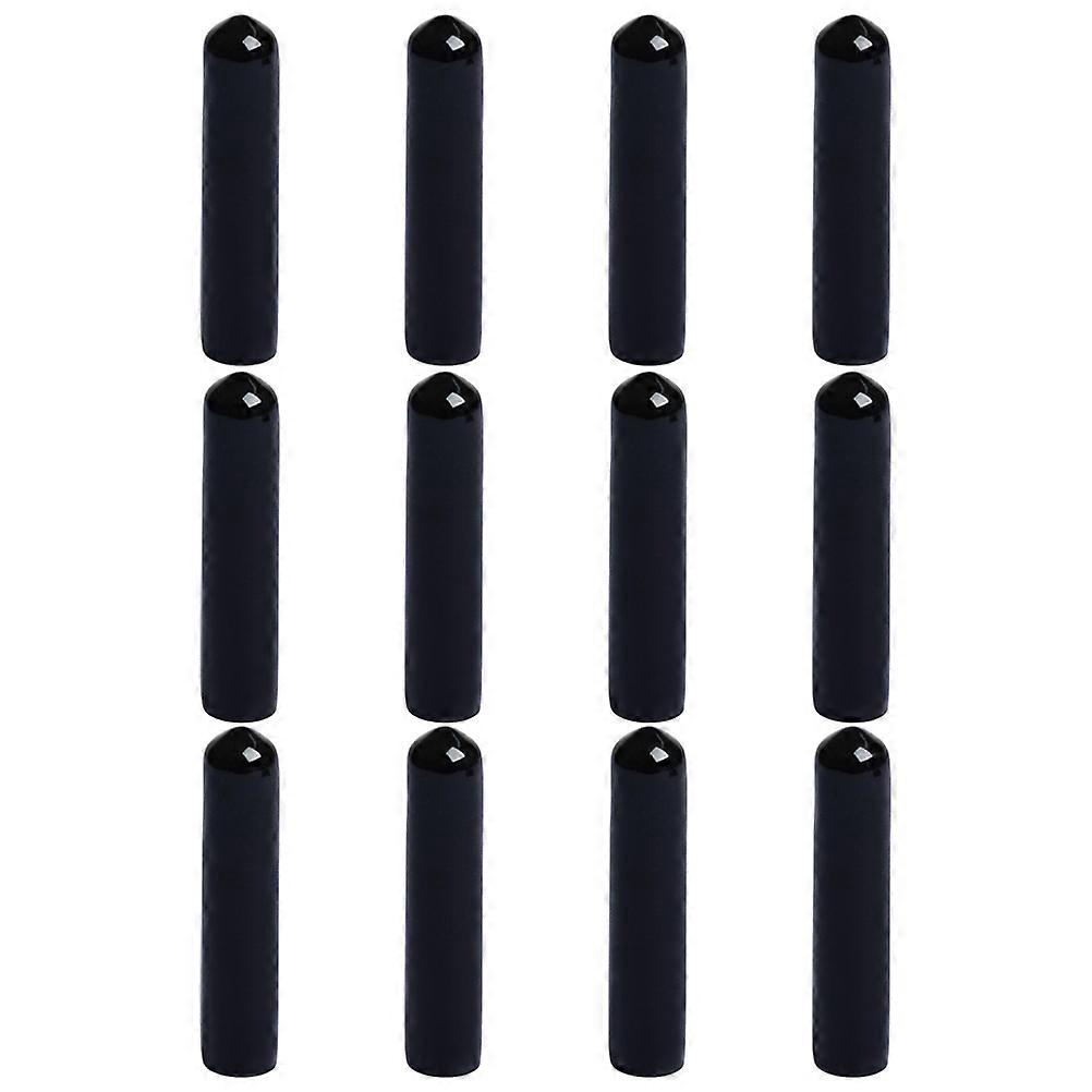 Alcohol Pourer Caps for 12Pcs Black Rubber Spout Covers