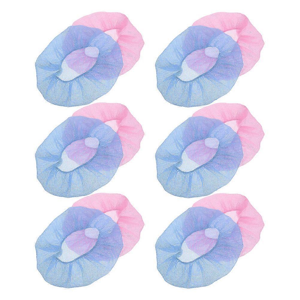 Sleeping Hats Assorted Color Worker Hat for Kitchen Use 12Pcs