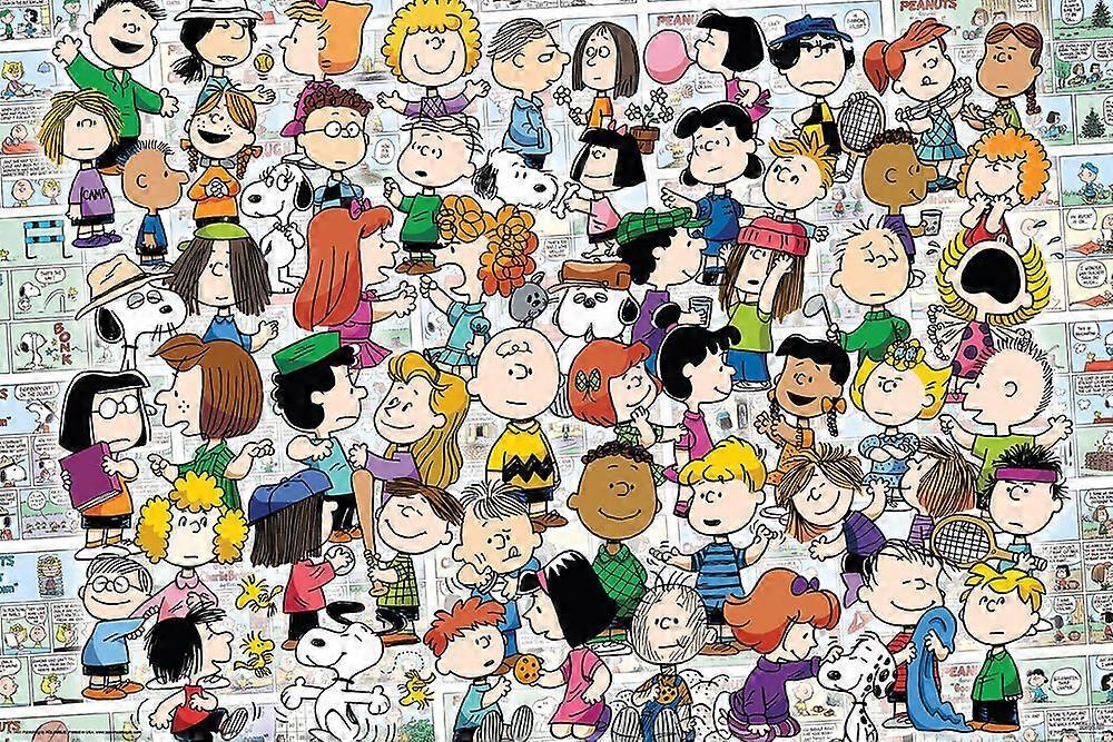 Peanuts Comic Strip Characters Collage Stress Reliever Jigsaw Puzzle TP1530