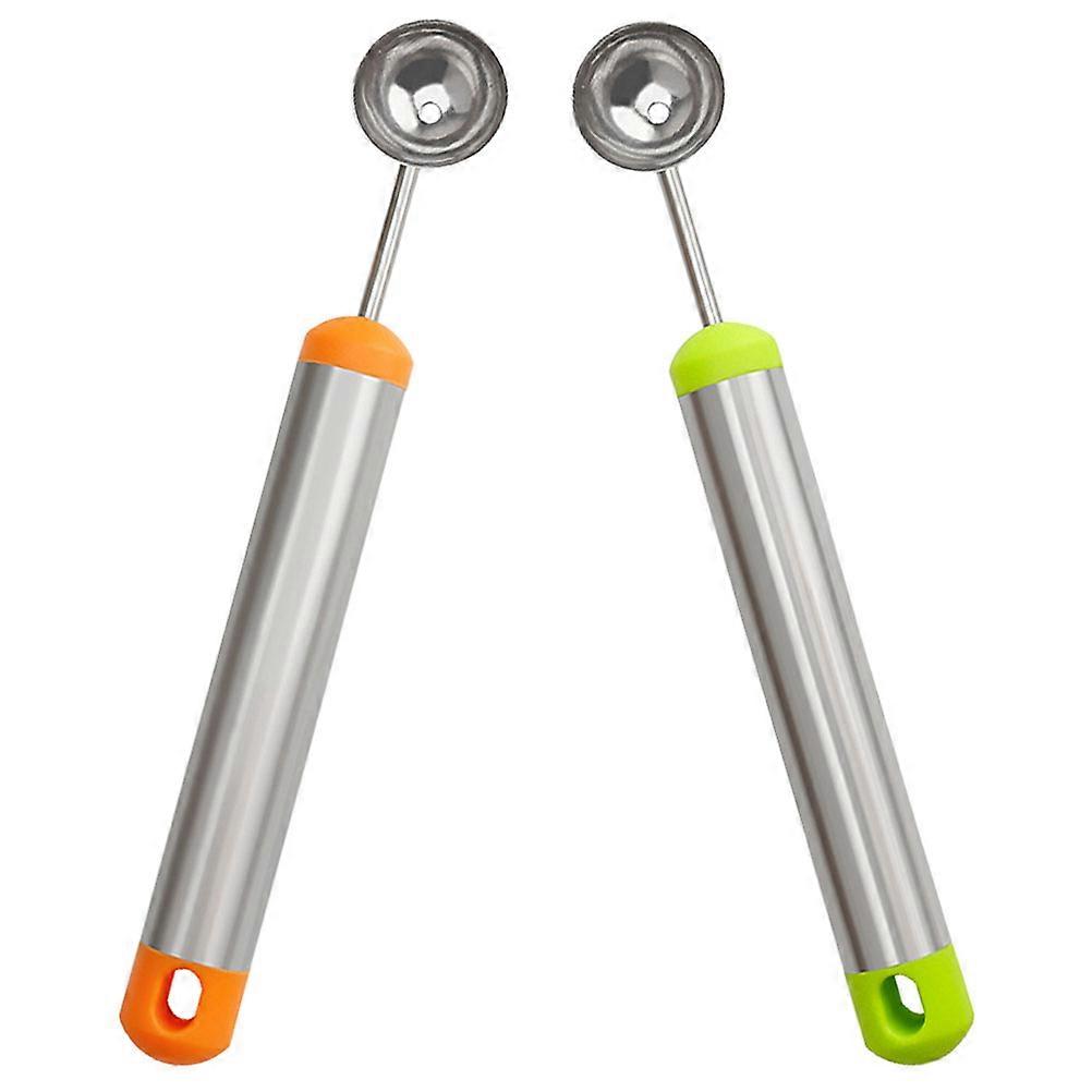 Metal Watermelon Spoon Melon Ball Maker for Kitchen Use 2Pcs