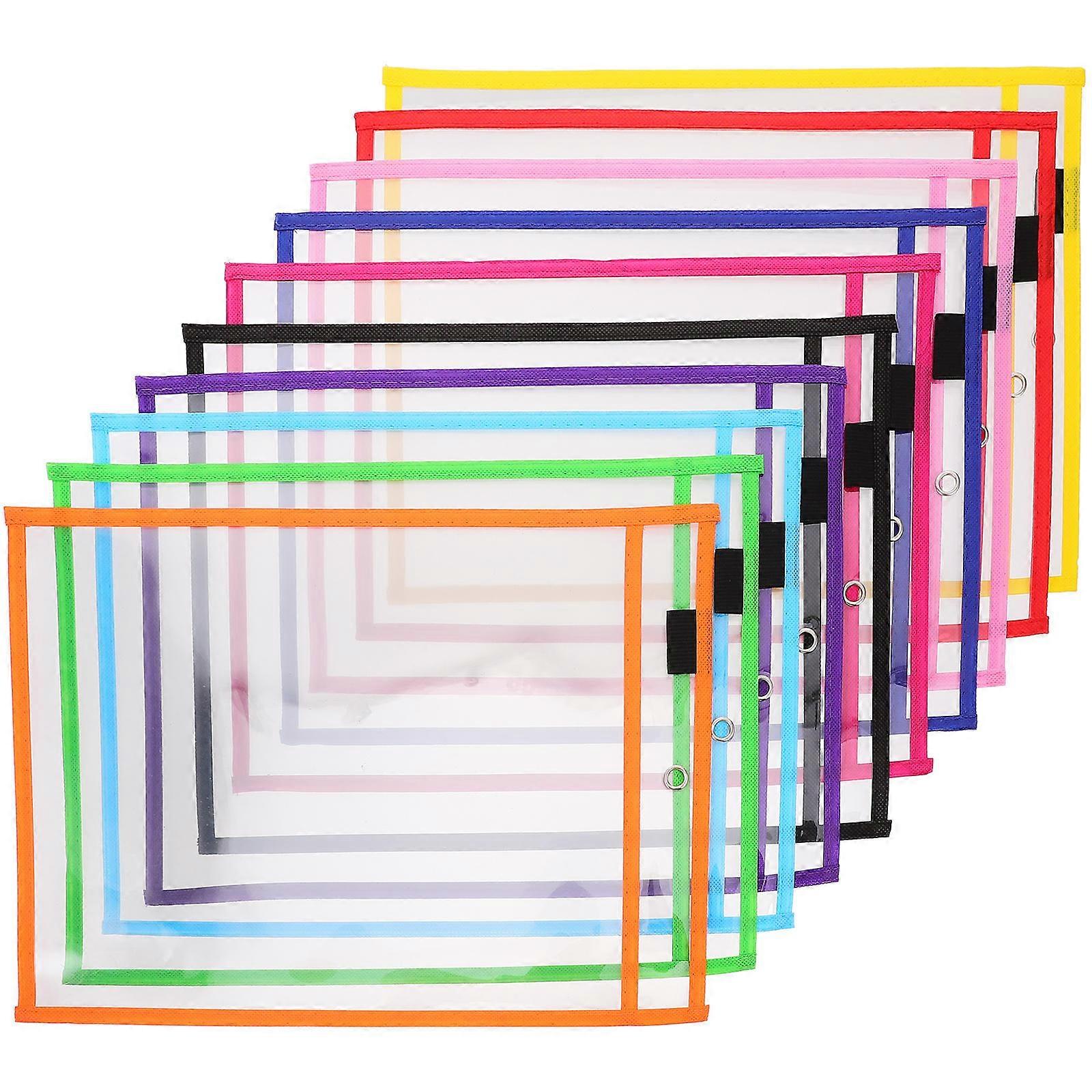Dry Erase Pockets for Document Protection 30Pcs Reusable Assorted Colors