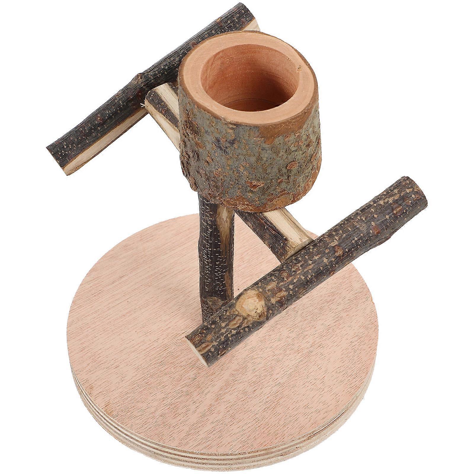 Bird Training Stand Wooden Bird Perch Stand for Training 3Pcs