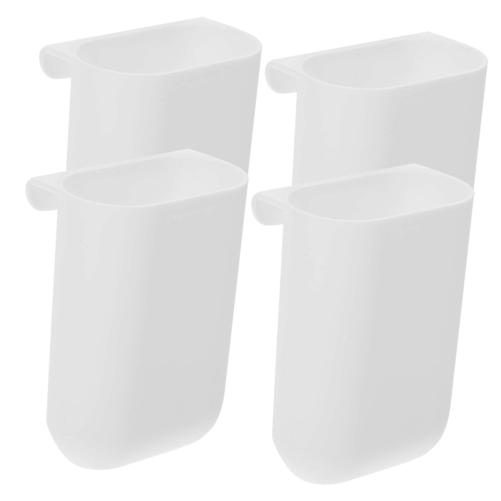 4pcs Hanging Storage Bin Set Plastic Organizer Basket SpaceSaving Countertop Waste Container