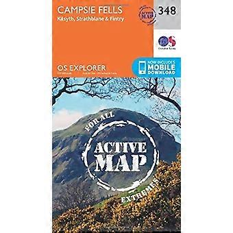 OS Explorer tilordne aktive (348) Campsie Fells (OS Explorer aktive kart)
