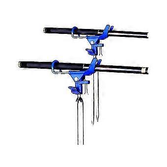 2 portacanne per canna da imballaggio per supporto per canna da pesca bancaria GroundAmpiatura per catfishing a 360 gradi regolabile