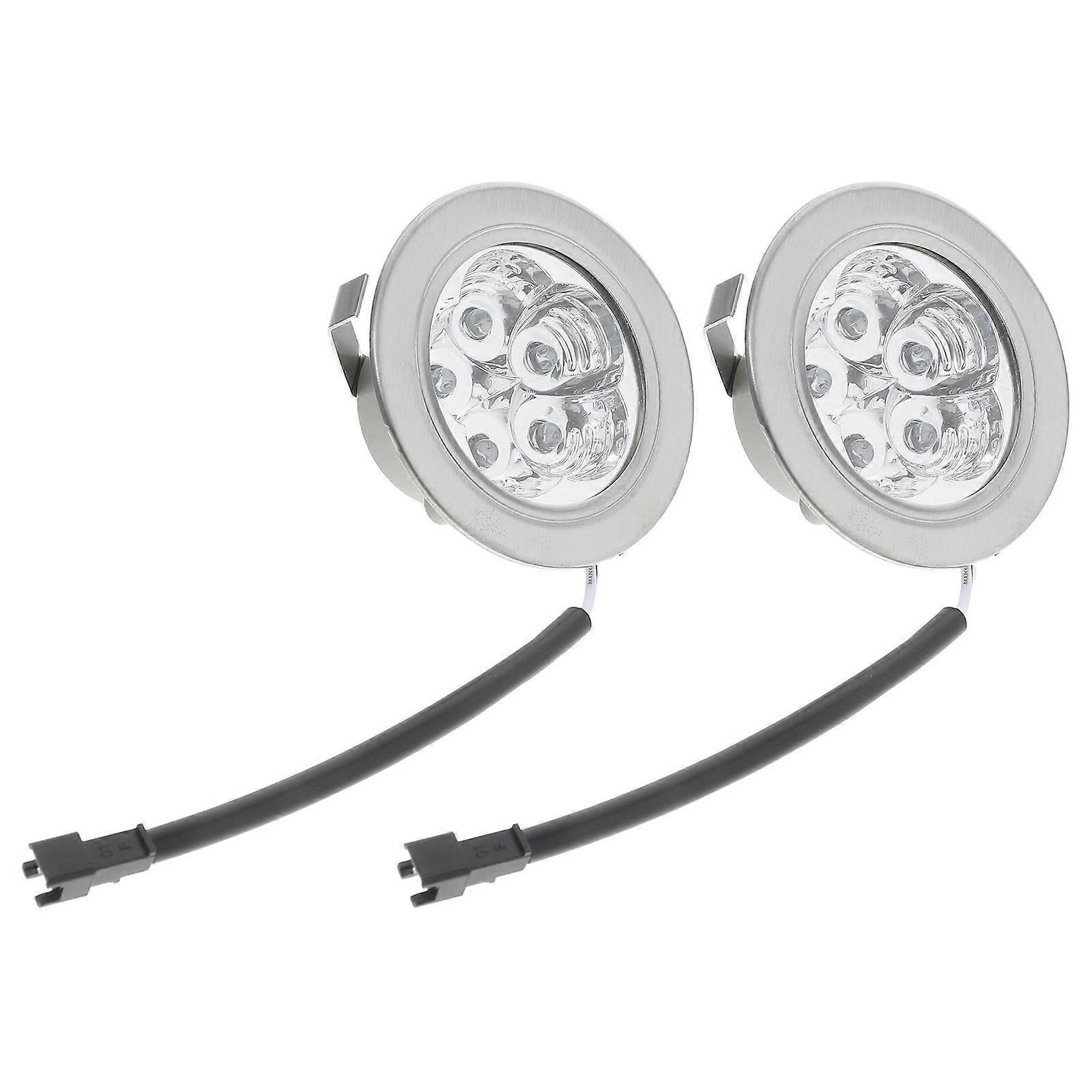 Machine Light Range Hood Bulb for Kitchen Use 2Pcs LED Replacement Silver