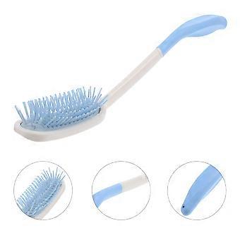 Ergonomic Curved Handle Plastic Comb for Comfortable Use on All Hair Types