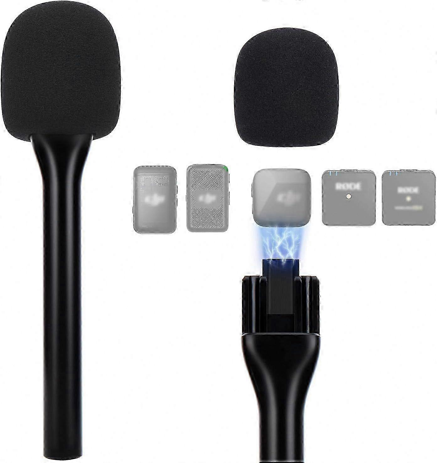 Mini Magnetic Wireless Microphone Stand, Adjustable Mic Holder for Studio and Stage Use