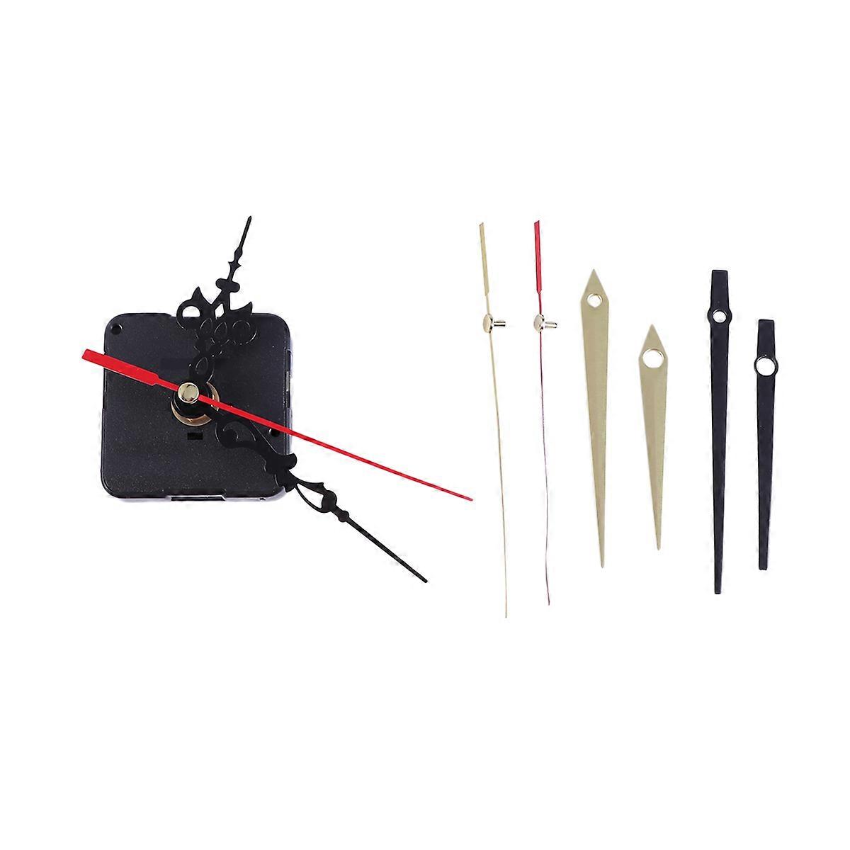 Quartz Wall Clock with Hook Mounting Accessories Silent Sweep Second Electronic Clock Movements without Battery