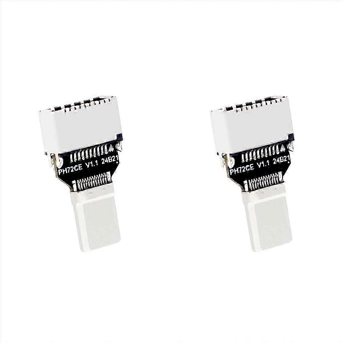 2X USB3.2 Type-C Male to Type-E Female Adapter 20Gbps Computer Case Front Type-E Adapter