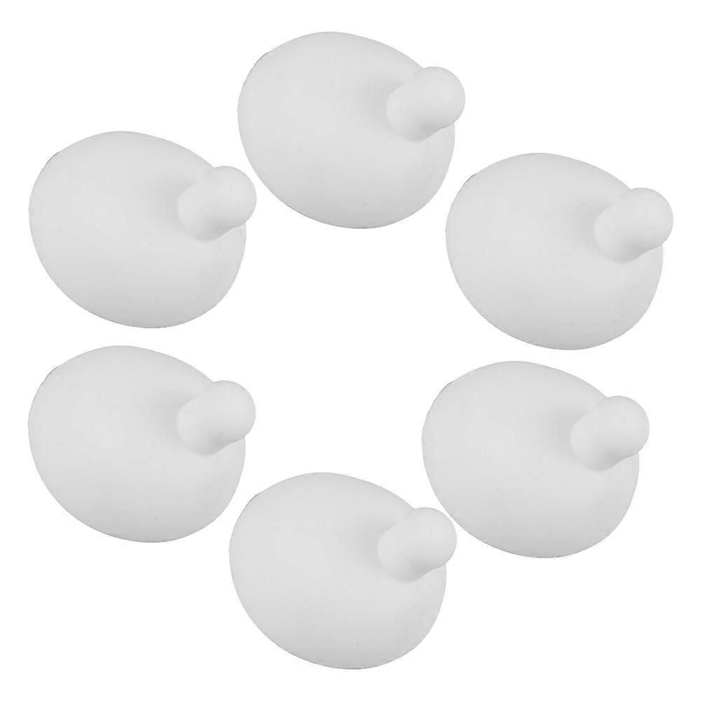 Silicone Squeeze Bubble Insert for Doll Making 6Pcs White Stress Balls