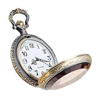 Vintage Pocket Watch Quartz Movement Necklace Watch Men Women Daily Use 1Pcs