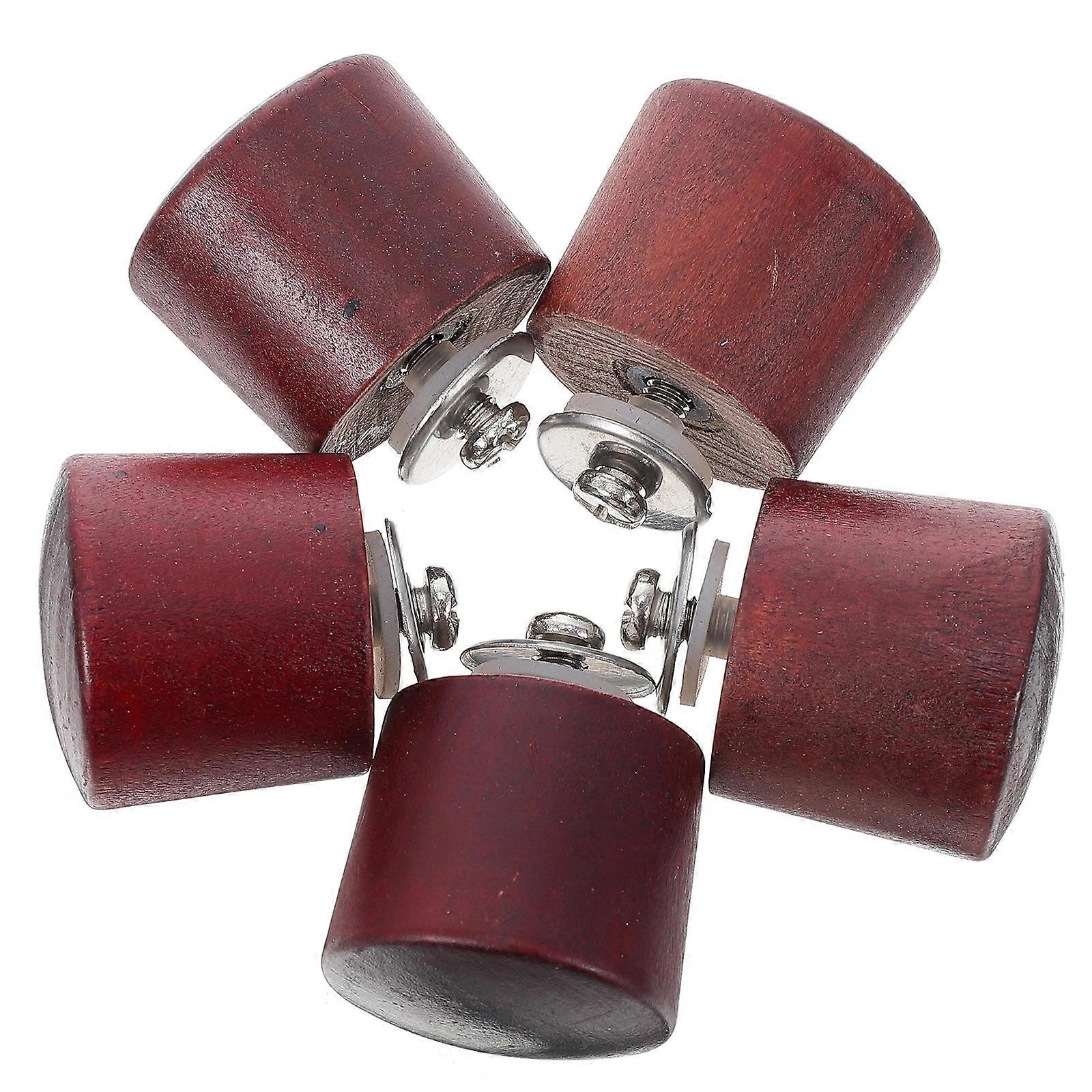 Heat-Resistant Pan Lid Handle Wood Pot Lid Knobs 5Sets for Kitchen Use