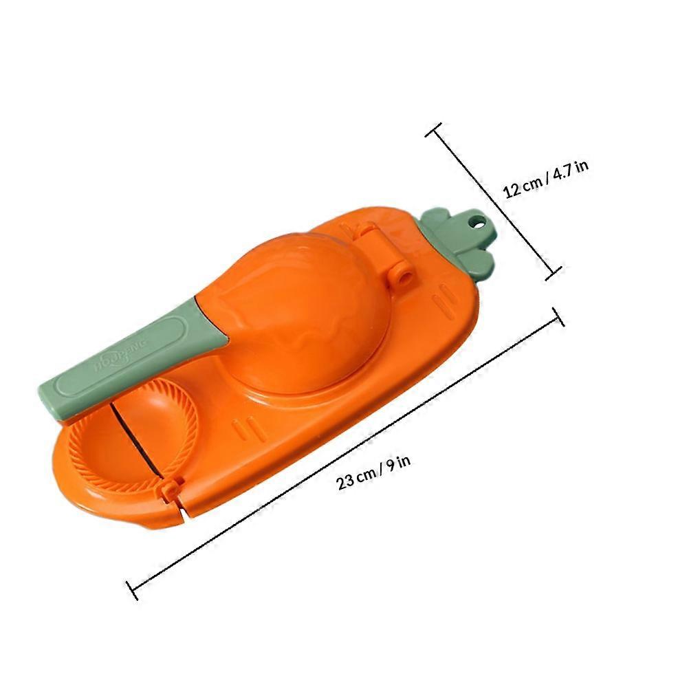 Orange Dumpling Maker Tool for Kitchen Use with Dumpling Press