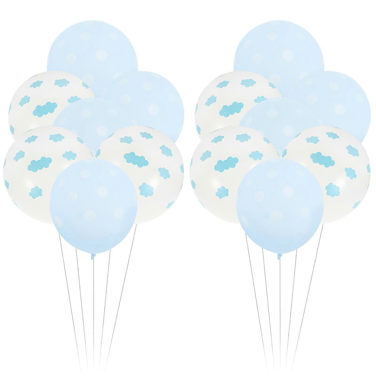 Printed Latex Balloons Cloud Pattern for Party Decoration 100Pcs Set