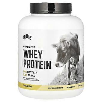 Levels, Proteína de soro de leite em pó de vacas alimentadas a pasto, sabor baunilha, 2,27 kg (5 lb)