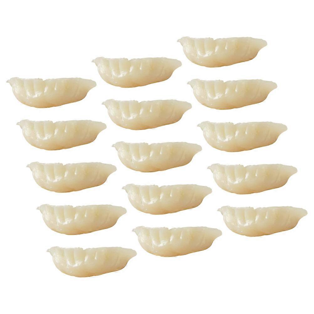 15Pcs Simulation Mini Dumplings Artificial Dumpling Model Fake Dumpling Props15