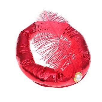 Halloween Kings Hat Indisk Sultan Prins Hat Arabisk Hovedbeklædning Dekoration Hovedbeklædning til drenge Cosplay Party Supplies Rød