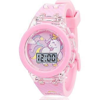 Eenhoornhorloge voor meisjes - Elektronisch horloge met lichtjes voor peuters, het beste cadeau voor meisjes van 3-10 jaar [MI]