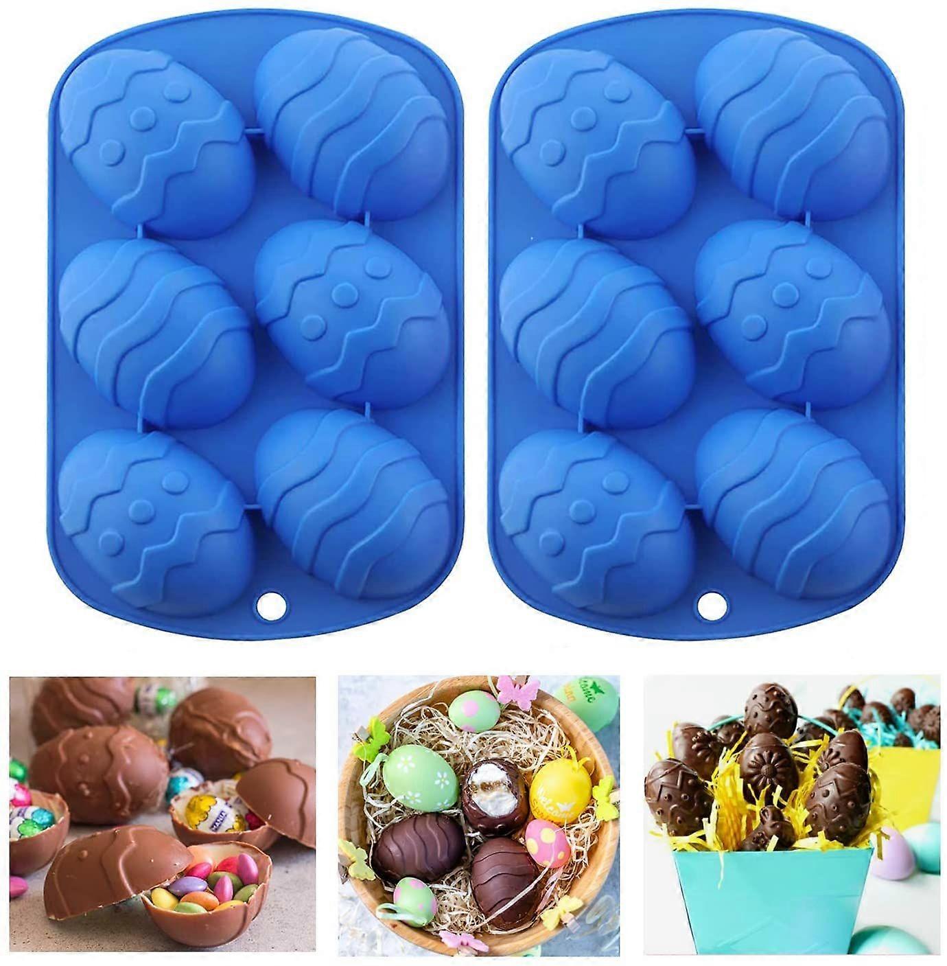 468-Cavity mini round/chocolate drop mold 2 pcs Easter egg molds
