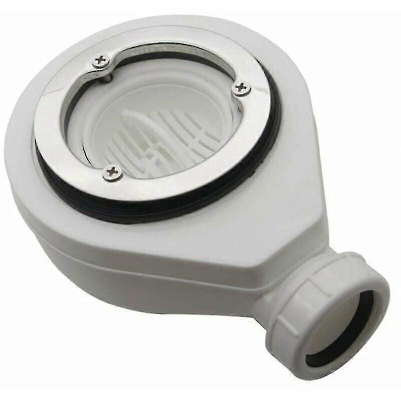 Space-Saving Offset Toilet Flange, Durable Polypropylene, Corrects Placement Issues for Compact Bathrooms