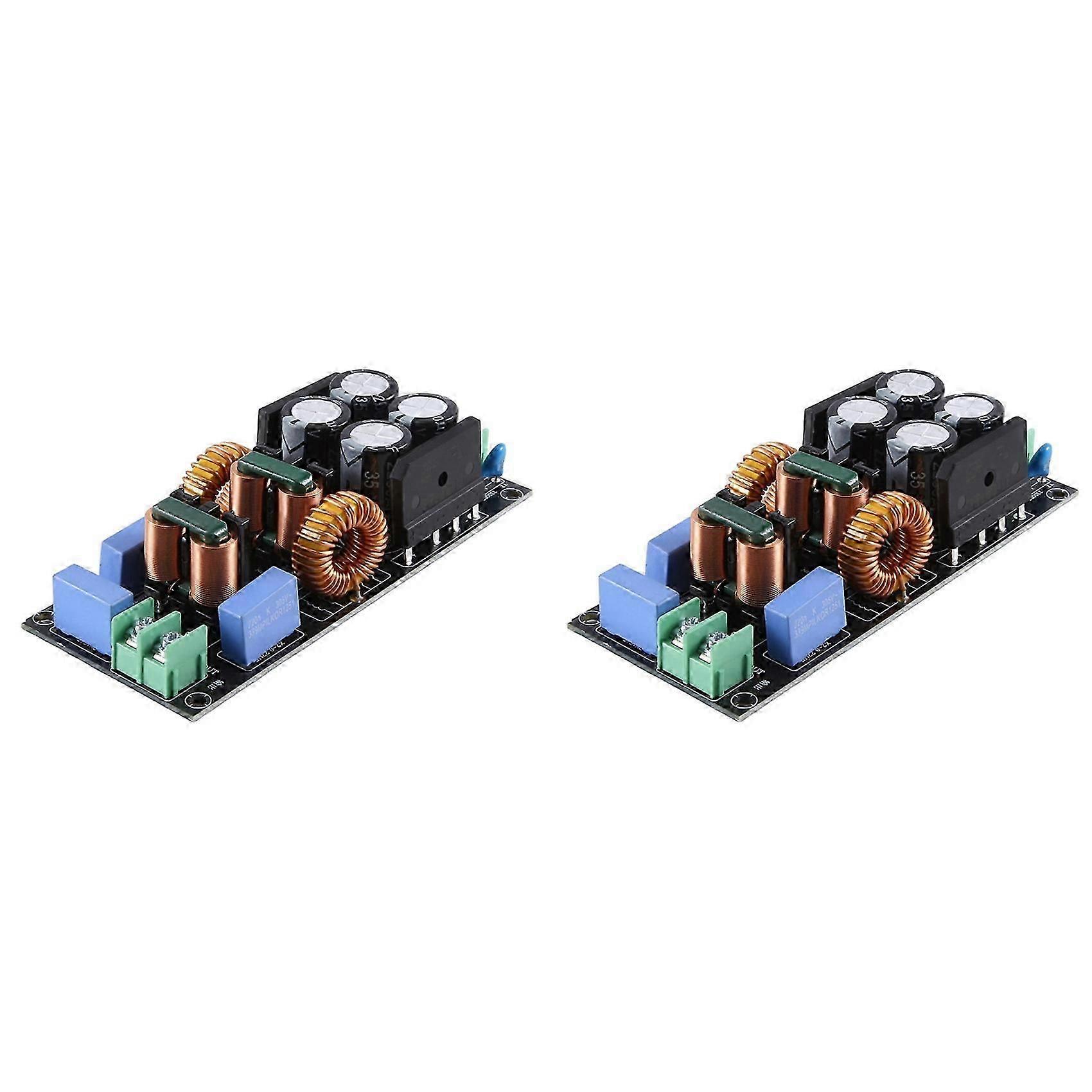 10A Power Filter Board Module with Two-Stage DC Filtering, Differential and Common-Mode Noise Suppression for Clean AC Power