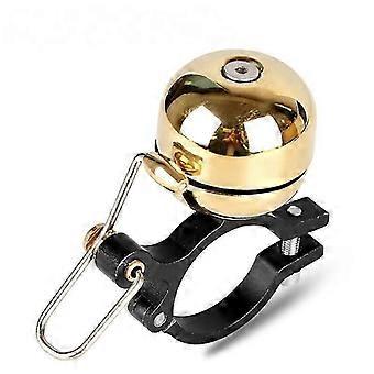 Classic bicycle bells with a loud, clear sound; suitable for both road and mountain bikes - Bright gold (two available)