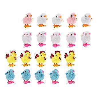 20 stuks Pasen Wind-up Toys Lovely Bunny Chick Clockwork Toys Festival Party Favors