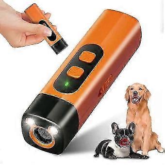 Ultrasonic Dog Repeller, Handheld Anti Bark Device, Humane Pet Training Tool with Dual Frequency Modes, LED Light, 30ft Range, Rechargeable for Dog Ba