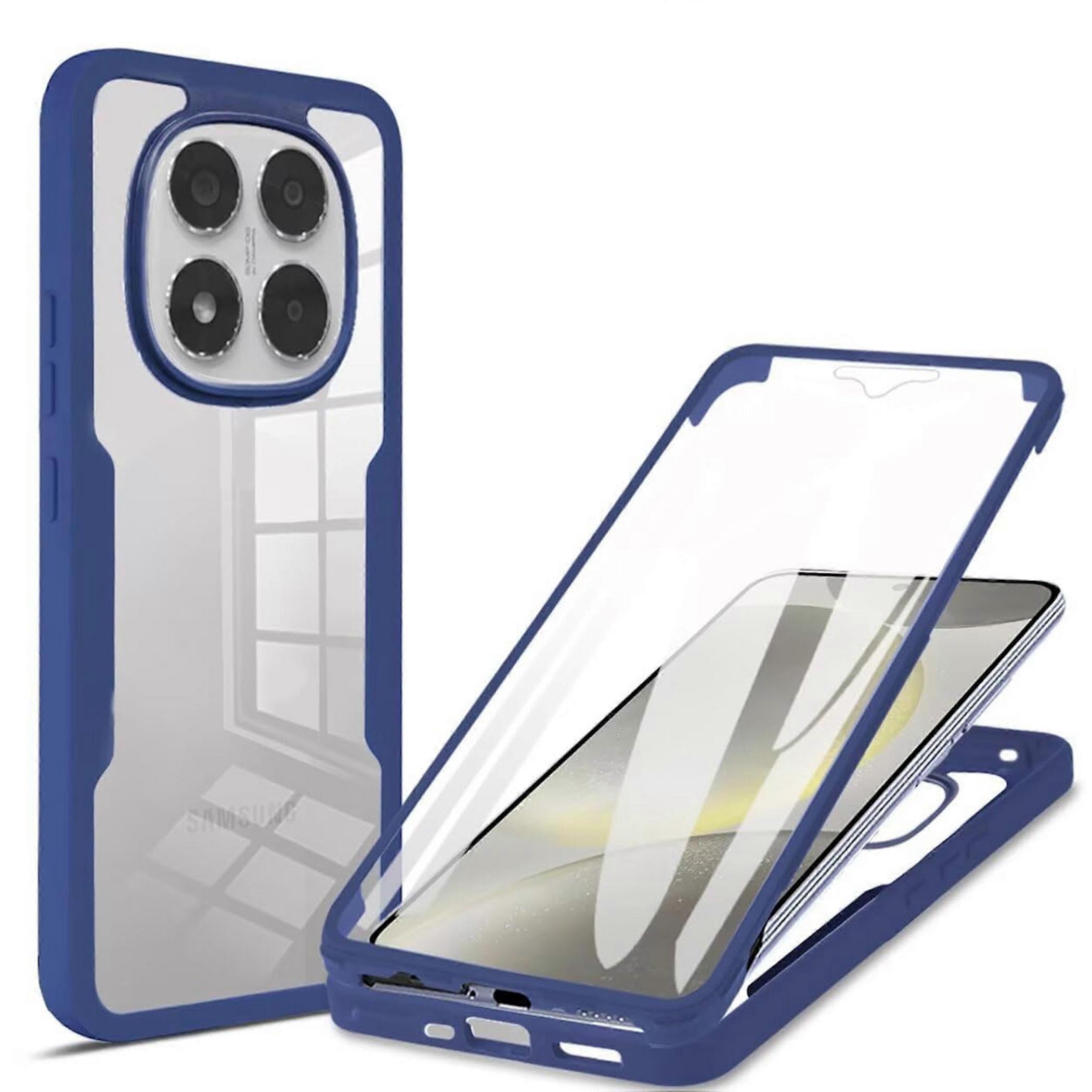 For Xiaomi Redmi Note 15 Pro 5G Full Body 360 Degree Acrylic Hybrid TPU Case Blue