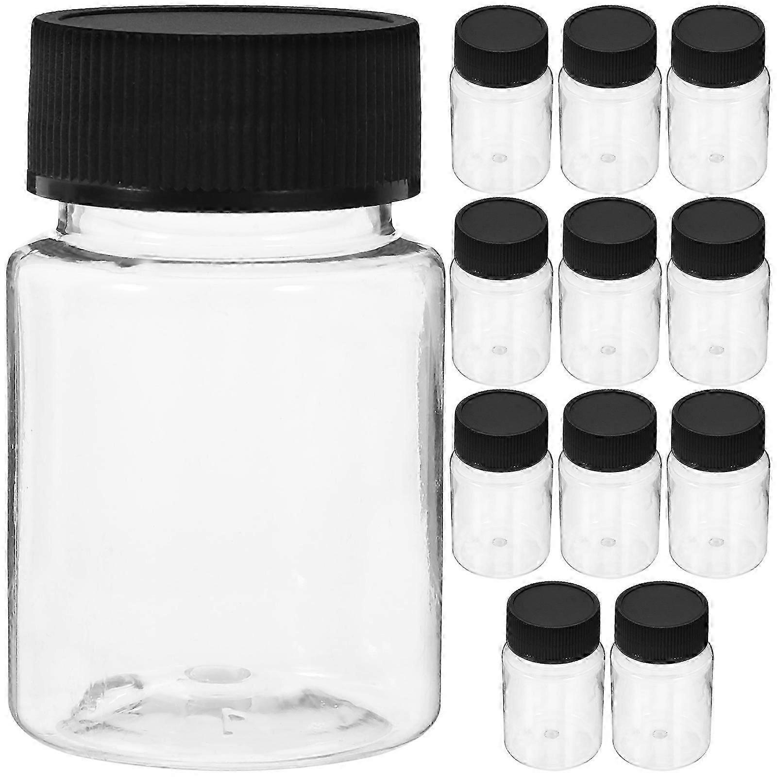 Transparent Sampling Bottles Small Sample Bottles for Laboratory 36Pcs Pet