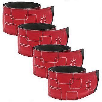 LED Horse Ankle Bands Compatible with Cycling 4Pcs Reflective Adjustable Wraps
