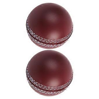 Silent Cricket Foam Balls for Indoor Practice Training 2Pcs PU Light Brown