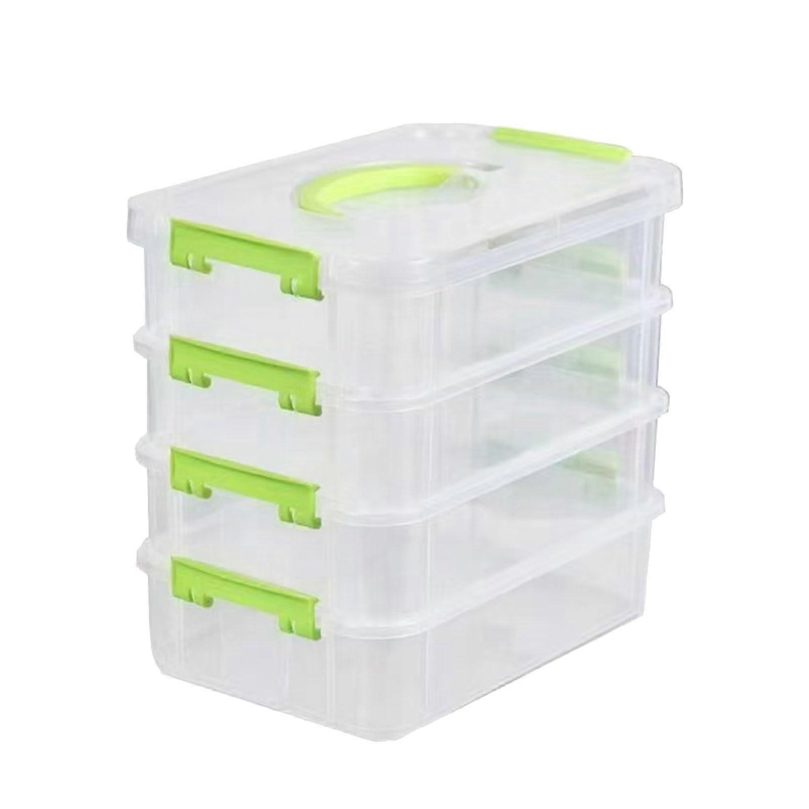 Stylish Desktop Organizer and Makeup Storage Box, Multi-Compartment Stackable for Space Saving