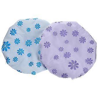 GGK-2Pcs Bathing Caps Satin Bonnets Hair Bonnets for Sleeping Comfortable Shower Hats Bath Caps