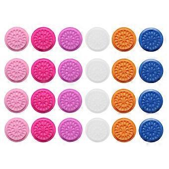 60pcs Grafting Eyelash Glue Trays Disk Flower Glue Holders Girl Lash Glue Tools