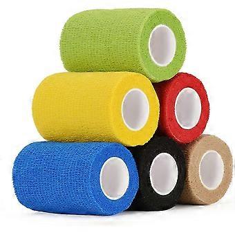 6 Pack Self Adherent Cohesive Bandages 7.5cm x 4.5m Pet Vet Wrap