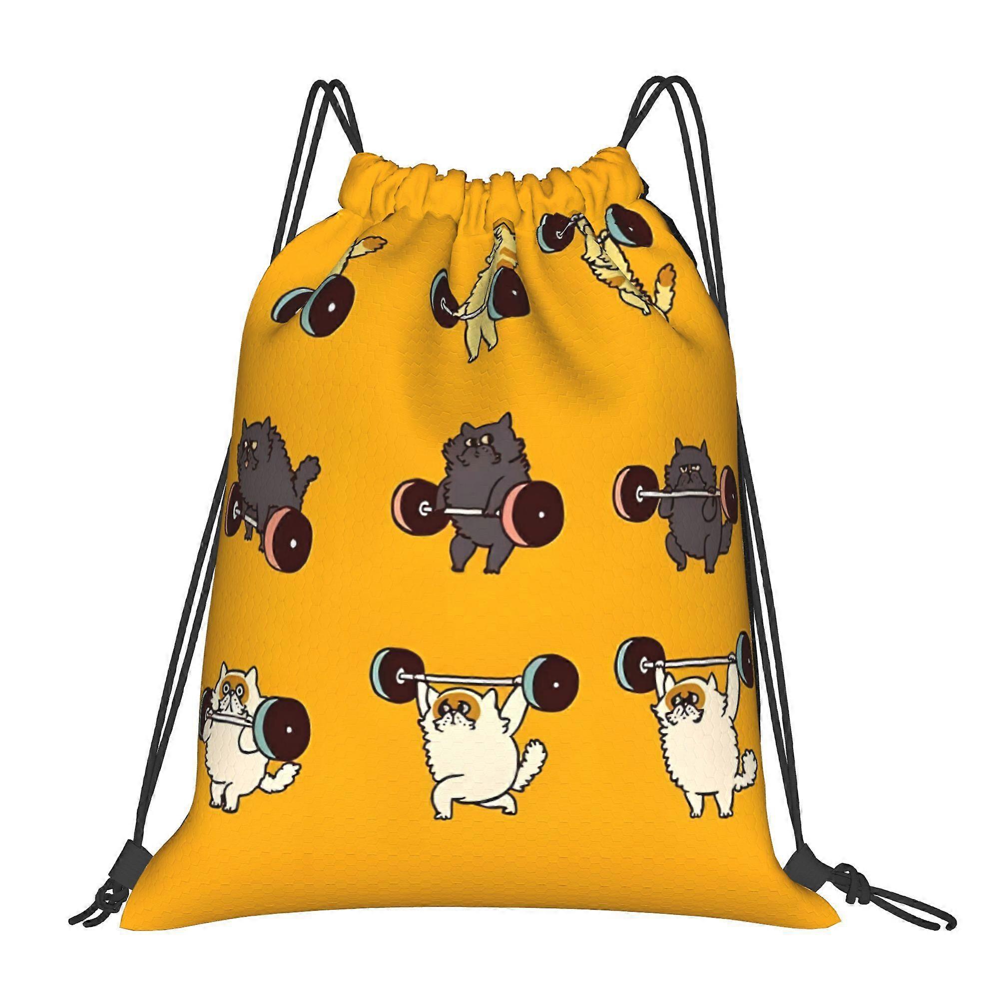 1pc Lifting Cat Drawstring Backpack-Cqazw