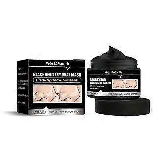 Blackhead Removal Skin Activated Charcoal Mud Mask for Men and Women, Deep Cleansing Nose Blackheads Acne Tightening Pore Replenishing Mask