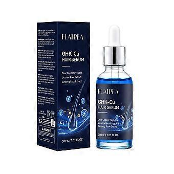 GHK-Cu Hair Serum, Licorice Root & Ginseng Root Extract Scalp Care Essence, Lightweight Fast Absorbing Scalp Nourishing Serum, 30ML
